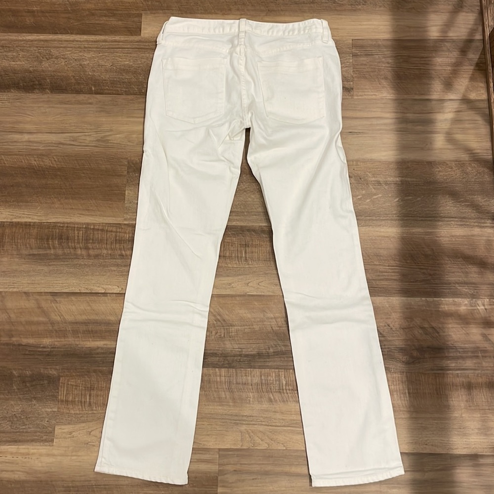 J.Crew White Matchstick Denim Jeans Size 27S - Picture 7 of 8